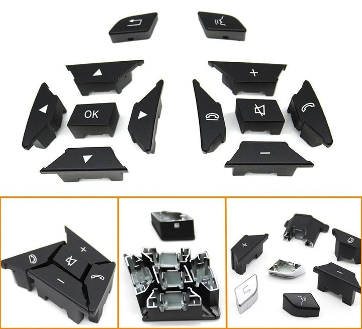 Car Craft Compatible With Mercedes A B C E Class Gla W204 W246 W207 W212 W176 W156 Cla W117 Cls W218 Slk Slc W172 Steering Wheel Control Switch Knob Button Cover 21854002628495 Moka Right A CC-7847 - CAR CRAFT INDIA