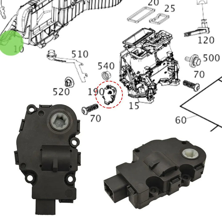 Car Craft Compatible With Mercedes C Class W205 15-21 Glc W253 16-22 E Class W213 16-23 W246 B Class 08-11 Air Ac Heater Climate Control Damper Actuator Bracket Hvac Air Door 1699060100 - CAR CRAFT INDIA