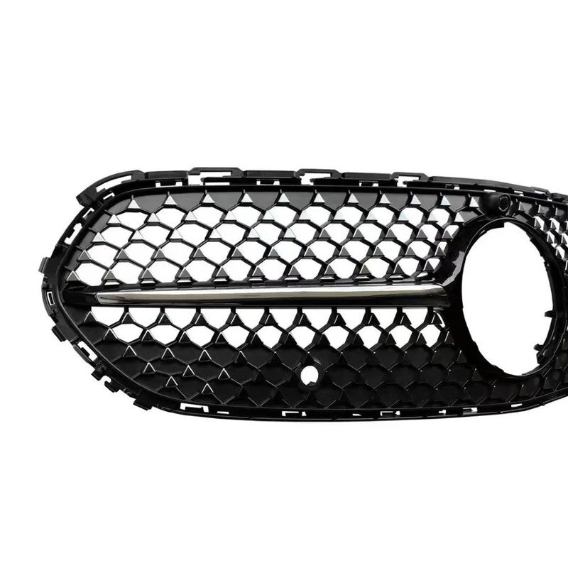 Car Craft Compatible With Mercedes Benz C Class W206 C206 2023 Upgraded Front Bumper Racing Mesh Show Grille With Camera Hole Diamond Black