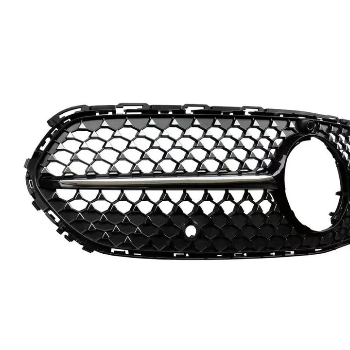 Car Craft Compatible With Mercedes Benz C Class W206 C206 2023 Upgraded Front Bumper Racing Mesh Show Grille With Camera Hole Diamond Black
