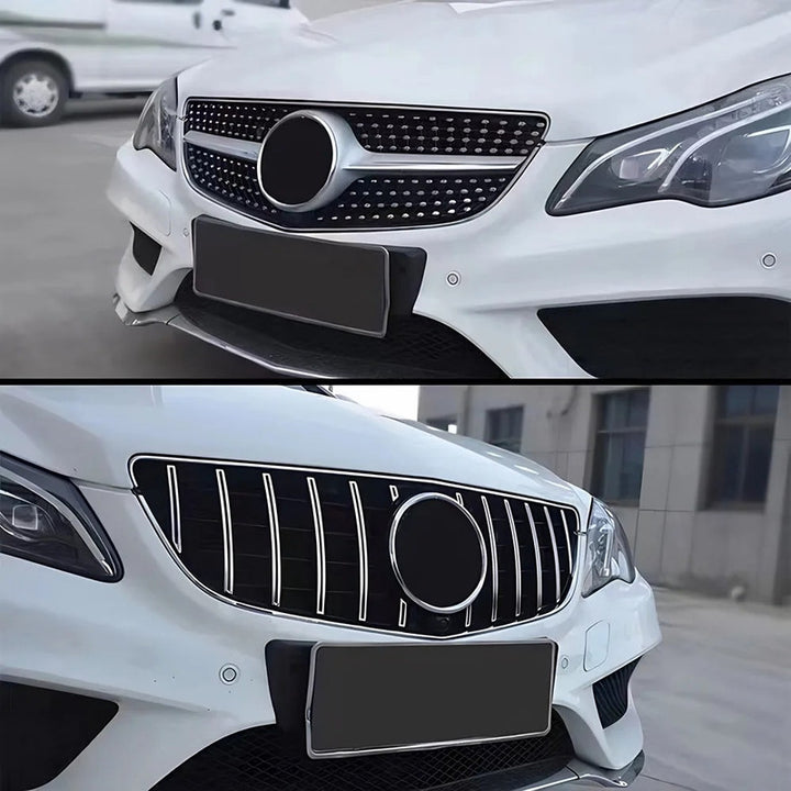Car Craft Compatible With Mercedes Benz E Class Coupe W207 Lci 2014-2016 Car Front Racing Bumper Show Grille Diamond Black - CAR CRAFT INDIA