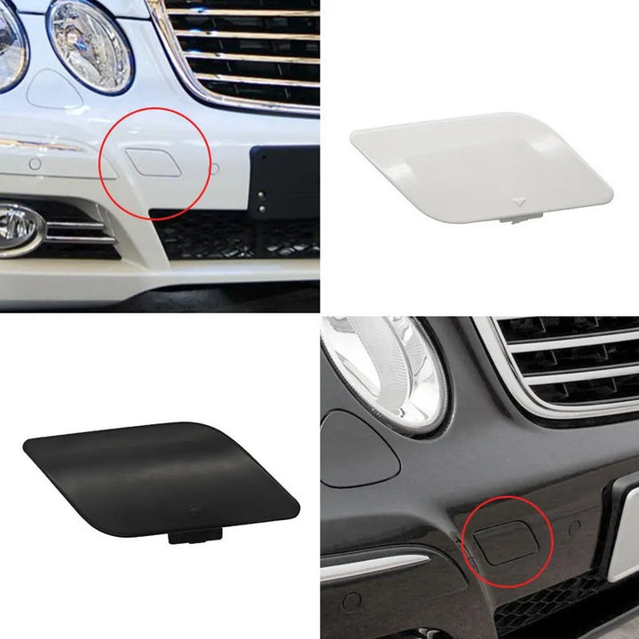 Car Craft Compatible With Mercedes Benz E Class Lci W211 2006-2008 Front Bumper Tow Hook Towing Tochan Trailer Cover 2118851022 Unpainted - CAR CRAFT INDIA