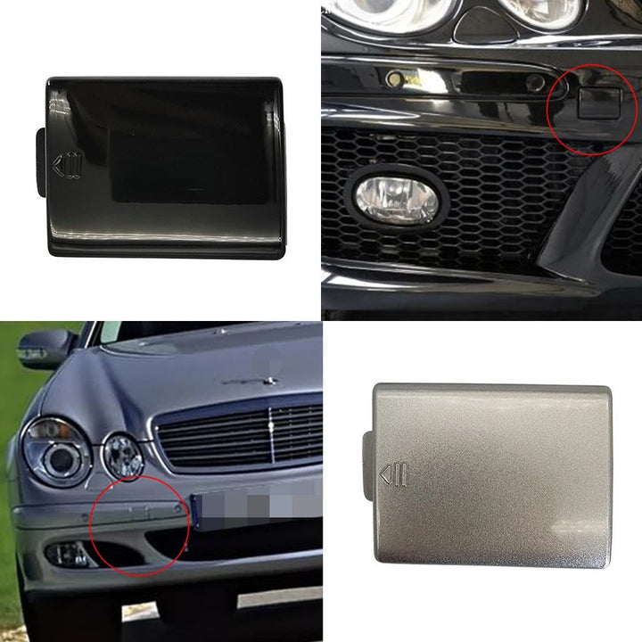Car Craft Compatible With Mercedes Benz E Class W211 2003-2006 Front Bumper Tow Hook Towing Tochan Trailer Cover 2118850026 Unpainted - CAR CRAFT INDIA