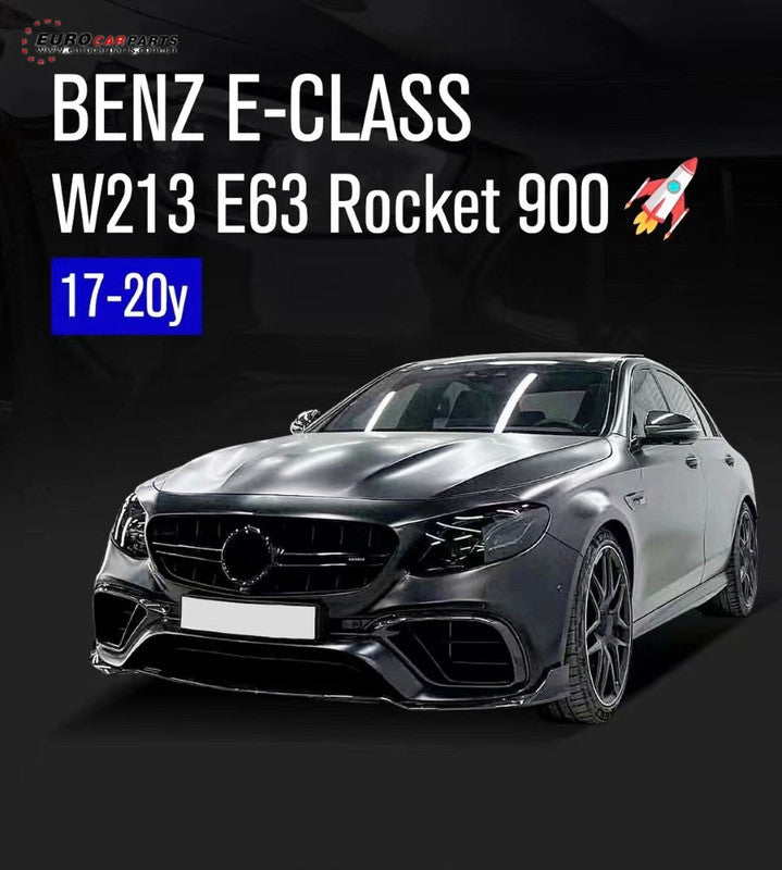 Car Craft Compatible With Mercedes Benz E Class W213 2016-2019 Amg E63 Car Upgrade To E63 Amg Brabus Bbs Bodykit Front After Lip Diffuser Exhaust Tips Fog Gril Cover