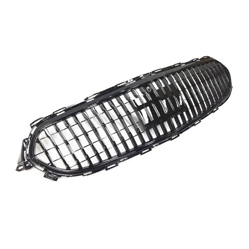 Car Craft Compatible With Mercedes Benz E Class W213 Lci 2020-2024 Car Front Racing Bumper Show Grille Maybach Style Silver With Radar Sensor - CAR CRAFT INDIA