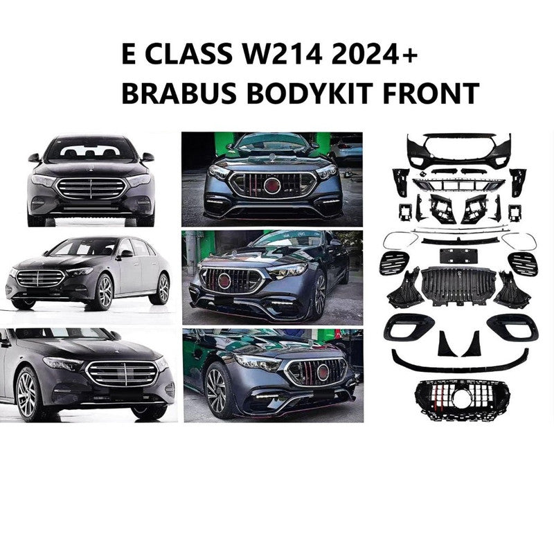 Car Craft Compatible With Mercedes E Class W214 2024+ Upgrade Convert To 2024 Brabus Style Kit Bumper Grill Bodykit