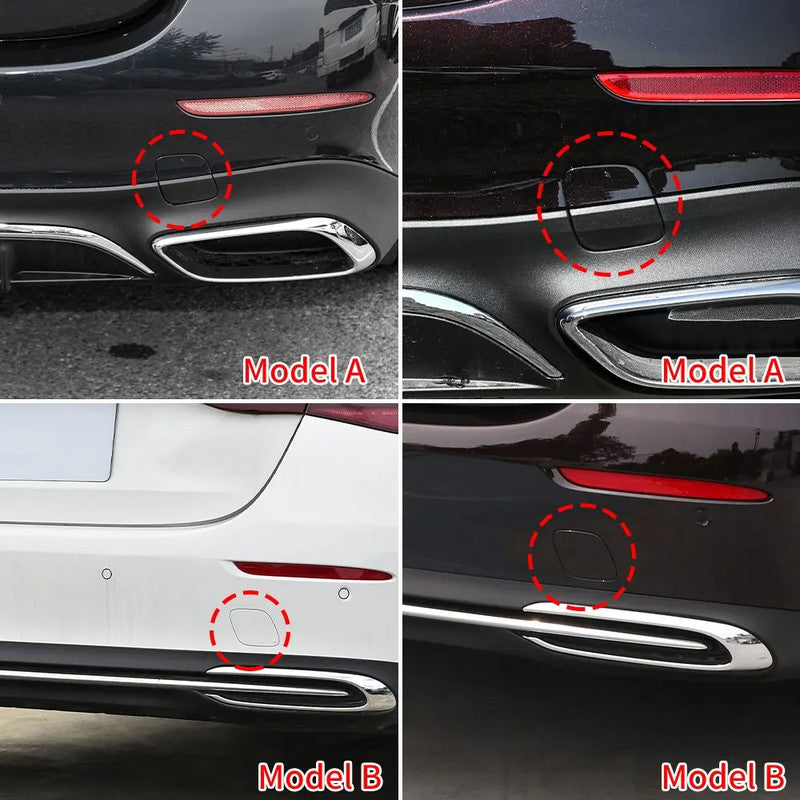 Car Craft Compatible With Mercedes Benz E Class W214 2024-2026 Rear Bumper Tow Hook Towing Tochan Trailer Cover 2148856704 Unpainted A - CAR CRAFT INDIA