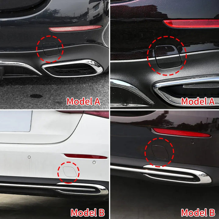 Car Craft Compatible With Mercedes Benz E Class W214 2024-2026 Rear Bumper Tow Hook Towing Tochan Trailer Cover 2148856704 Unpainted A - CAR CRAFT INDIA