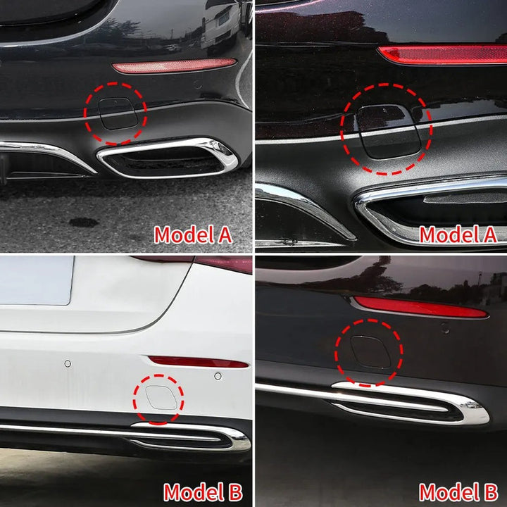 Car Craft Compatible With Mercedes Benz E Class W214 2024-2026 Rear Bumper Tow Hook Towing Tochan Trailer Cover 2148854500 Unpainted B - CAR CRAFT INDIA