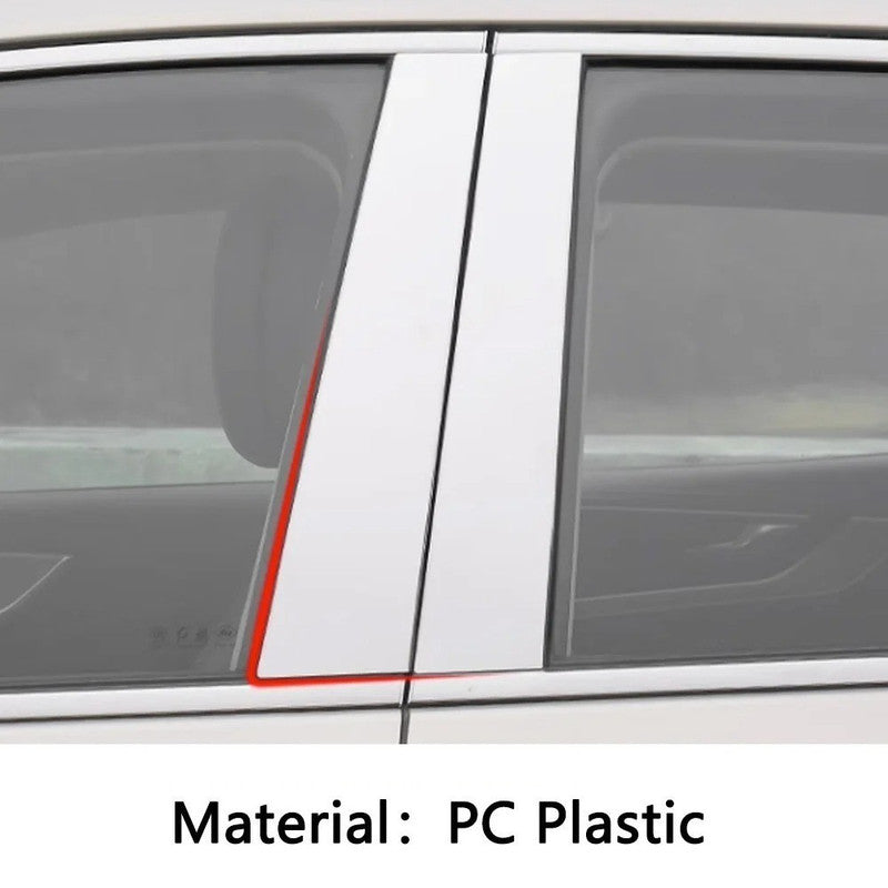 Car Craft Compatible With Mercedes Benz S Class W221 2006-2013 Door Window Middle Column B Pillar Piller Strips Trim Cover Chrome