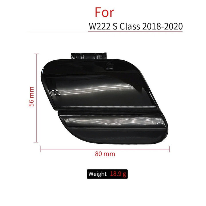 Car Craft Compatible With Mercedes Benz S Class W222 Lci 2018-2022 Rear Bumper Tow Hook Towing Tochan Trailer Cover 2228850424 Lci 2228852301 Unpainted - CAR CRAFT INDIA