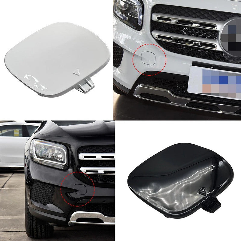 Car Craft Compatible With Mercedes Benz Glb W247 2020-2024 Front Bumper Tow Hook Towing Tochan Trailer Cover 2478857700 Unpainted - CAR CRAFT INDIA