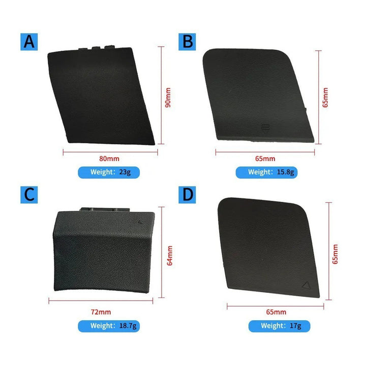 Car Craft Compatible With Mercedes Benz Glc W253 X253 2015-2019 Rear Bumper Tow Hook Towing Tochan Trailer Cover 2538851706 Unpainted C - CAR CRAFT INDIA