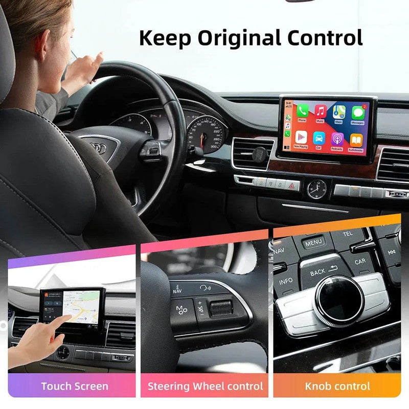 Car Craft Compatible With Audi A8 2010-2018 Upgrade To Wireless Apple Carplay Android Auto Adapter Carplay Box With Screeen Mirror Link Google Maps Mmi 3g A8 10 - CAR CRAFT INDIA