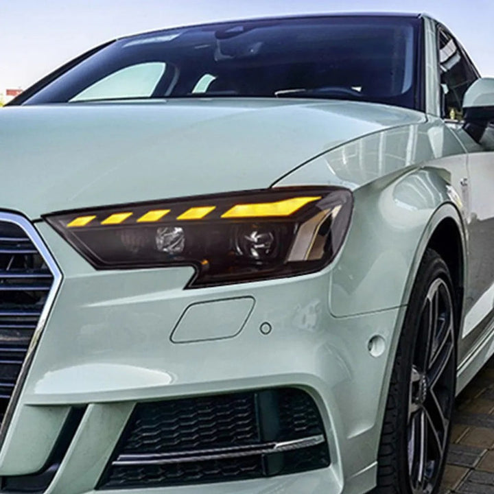 Car Craft Compatible With Audi A3 2017-2021 Helogen Car Front Upgraded Head Light Lamp Xenon Headlight Retrofit Upgrade Modified Led Drl Hid Matrix Style