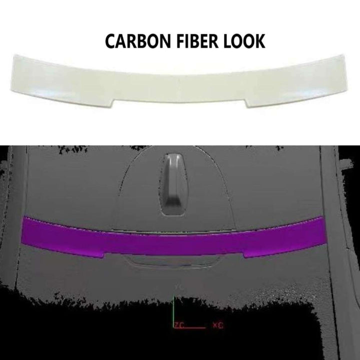 Car Craft Compatible With Bmw 5 Series G60 2024+ Rear Trunk Wing Boot Roof Spoiler Lip Splitter Skirt Ar-bm-0244 Carbon Fiber Look