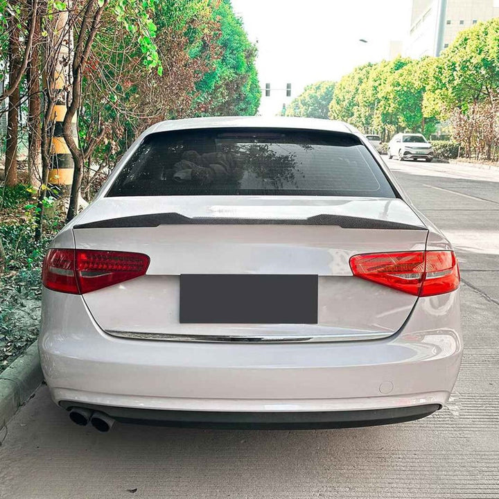 Car Craft Compatible With Audi A4 S4 B8 2009-2019 Trunk Wing Lip Boot Rear Roof Spoiler Zst-894 Gb Glossy Black - CAR CRAFT INDIA