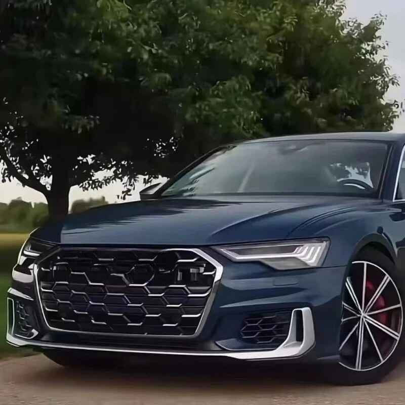 Car Craft Compatible With Audi A6 S6 Rs6 C8 2019-2023 Front Rs6 Sport Bumper Upgraded Show Honeycomb Style Grill Mesh Rsu Dlw0601070878 Bl Silver Chorme - CAR CRAFT INDIA