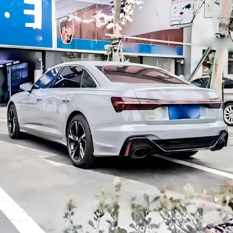 Car Craft Compatible With Audi A6 C8 2019-2024 Upgrade Facelift Convert To Rs6 Bodykit Front Rear Bumper Grill Fog Gril Trim Skirt Exhaust Pipe Tip After Rear Lip Diffuser Rsu