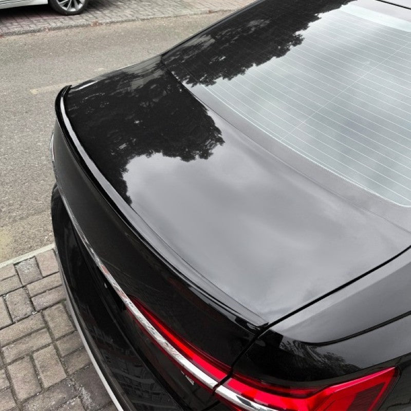 Car Craft Compatible With Audi A6 S6 C8 2018-2025 Rear Trunk Wing Boot Roof Lip Spoiler Zst-1455 Cf Carbon Fiber Look - CAR CRAFT INDIA