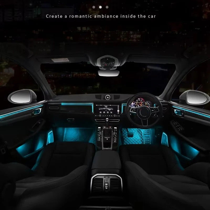 Car Craft Compatible With Porsche Cayenne 958 2010-2017 Symphony Dynamic Center Control Door Led Decoration Atmosphere Lamp Interior Illuminated Lamp Ambient Starlight Light 26 In 1 Rhd - CAR CRAFT INDIA