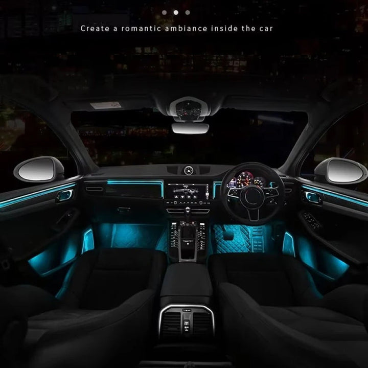 Car Craft Compatible With Porsche Cayenne 958 2010-2017 Symphony Dynamic Center Control Door Led Decoration Atmosphere Lamp Interior Illuminated Lamp Ambient Starlight Light 26 In 1 Rhd - CAR CRAFT INDIA