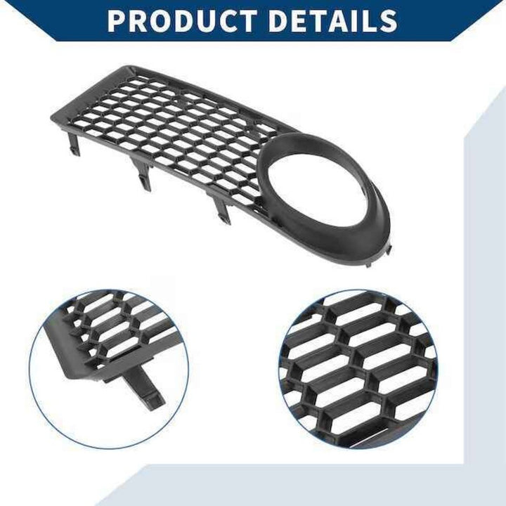 Car Craft Compatible With Volkswagen Vw Beetle 1998-2011 Front Bumper Fog Lamp Light Mesh Grill Cover Right Dlw0602020102