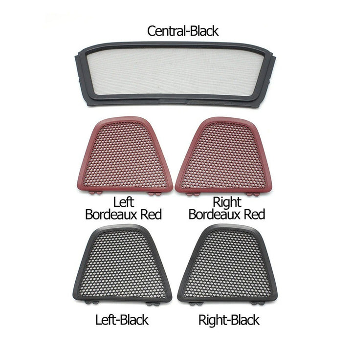 Car Craft Compatible With Porsche Boxster 981 2013–2016 718 Boxster 982 2017–2023 Interior Seat Backrest Roof Net Cover Seatback Seat Cushion Back Mesh Grid 98156162106 Centre Black CC-10639
