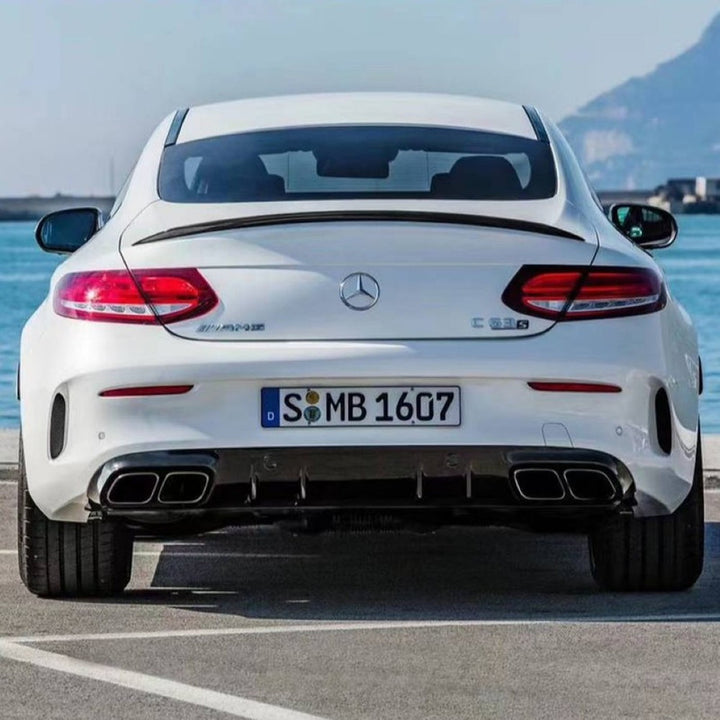Car Craft Compatible With Mercedes Benz C Class Coupe C205 2016-2021 Upgrade Facelift Convert To C63amg Amg Bodykit Front Rear Bumper Diffuser Exhaust Tip CC-9657 - CAR CRAFT INDIA