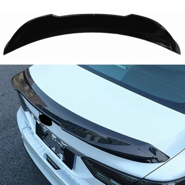 Car Craft Compatible With Toyota Camry 2018-2022 Rear Trunk Wing Boot Lip Wing Spoiler Trd Style Carbon Black