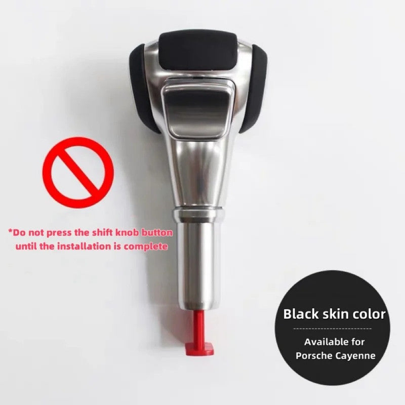 Car Craft Compatible With Porsche Cayenne 958 92a 2011-2017 Suede Leather Interior Shifter Gear Shift Knob Lever Kit Beige