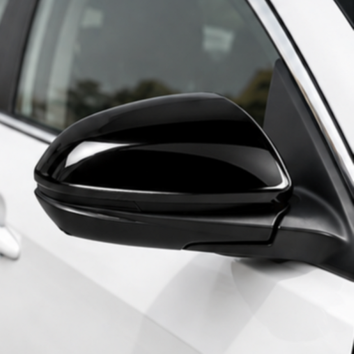Car Craft Compatible With Honda Civic 2016-2021 Side Rear View Case Wing Cap Shell Housing Mirror Covers 3m Tape Pasting Style Factroy Style Glossy Black