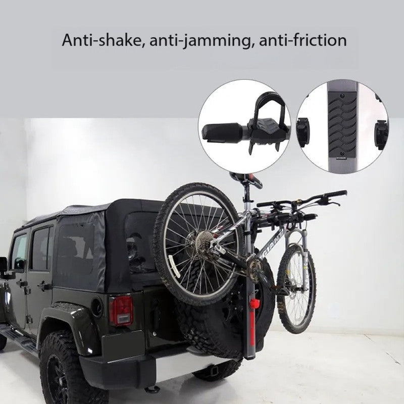 Car Craft Compatible With Land Range Rover Defender Jimny Wrangler Cycle Stand Bycycle Rear Rack Bike Rack Spare Tire Type For Tank