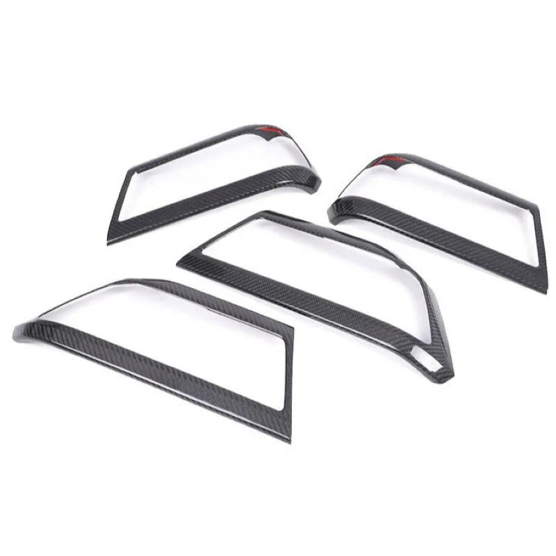 Car Craft Compatible With Range Land Rover Defender 90 110 130 L663 Lr129997 2020+ Car Interior Inner Pull Door Handle Trim Speaker Grill Cover Frame Trim Carbon Fiber Look - CAR CRAFT INDIA