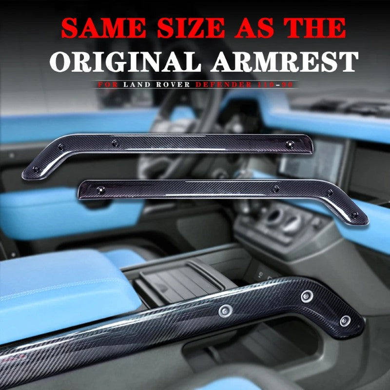 Car Craft Compatible With Range Land Rover Defender 90 110 130 L663 Lr129997 2020+ Car Interior Trim Set Center Console Aremest Panel Side Trim Strips Real Carbon Fiber - CAR CRAFT INDIA