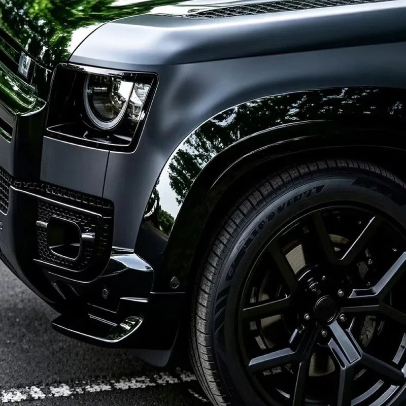Car Craft Compatible With Range Land Rover Defender L663 2020-2025 90 110 130 Upgrade Convertion Bodykit Urban U Style Front Bumper Lip Splitter Skirt Trim