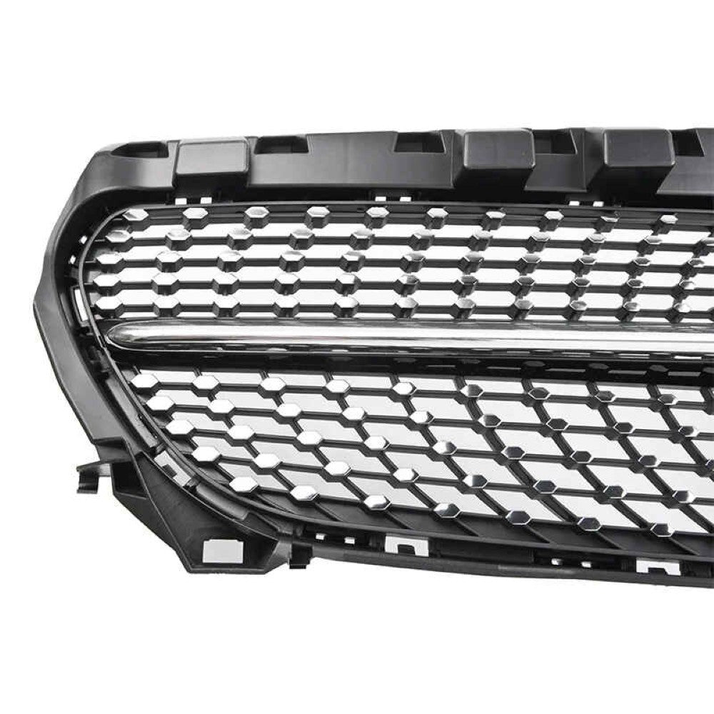 Car Craft Compatible With Mercedes Benz Cla Class W117 C117 X117 2013-2019 Upgrade Front Bumper Cla45 Amg Show Grill Diamond Black CC-1748