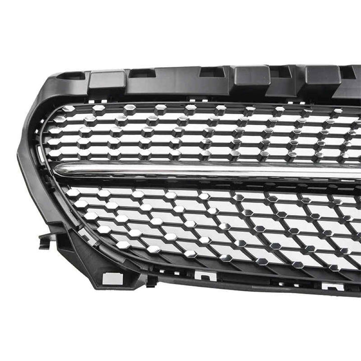 Car Craft Compatible With Mercedes Benz Cla Class W117 C117 X117 2013-2019 Upgrade Front Bumper Cla45 Amg Show Grill Diamond Black CC-1748