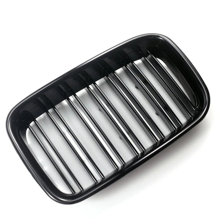 Car Craft Compatible With Bmw 3 Series E36 1991-1994 M3 M Sport Front Bumper Show Grill Glossy Black Gc E36-001