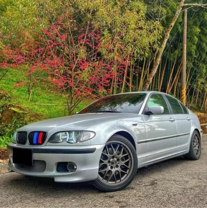 Car Craft Compatible With Bmw 3 Series E46 1998-2004 Upgrade Front Bumper Show Grill Diamond Chrome Black 2 Door - CAR CRAFT INDIA