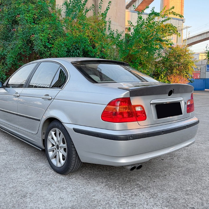 Car Craft Compatible With Bmw 3 Series E46 1998-2004 M3 Rear Trunk Wing Boot Roof Lip Spoiler M3 Style Zst-1414 Gb Glossy Black - CAR CRAFT INDIA