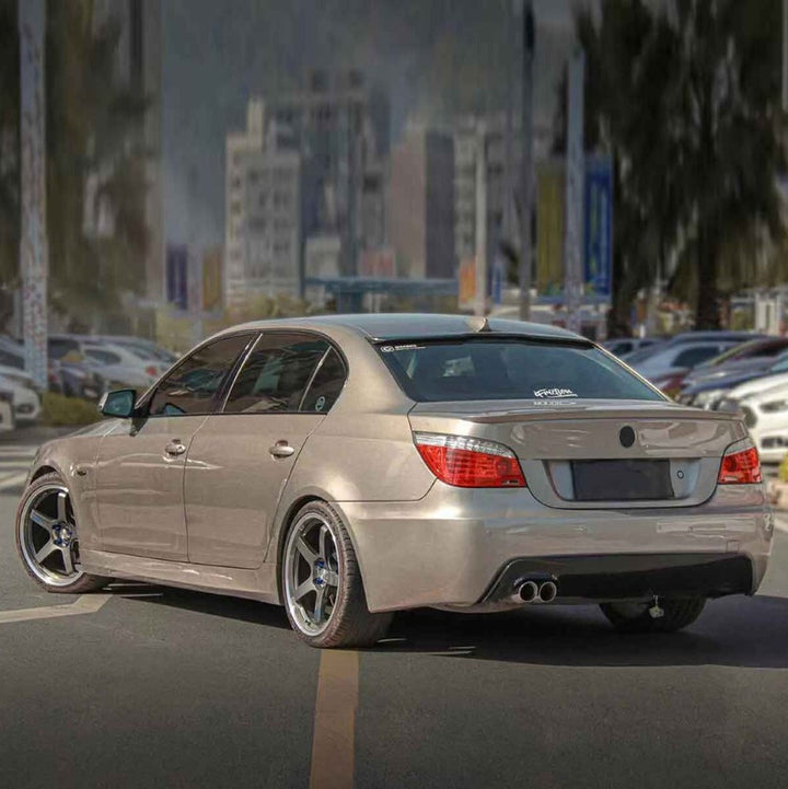 Car Craft Compatible With Bmw 5 Series E60 2004-2010 Rear Mt M Tech Bumper After Rear Lip Diffuser Style A 00-00 - CAR CRAFT INDIA