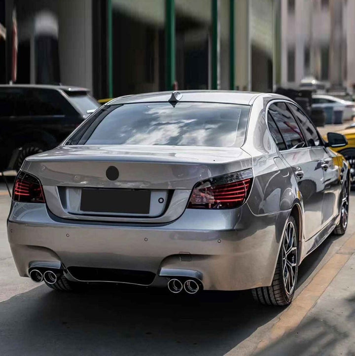 Car Craft Compatible With Bmw 5 Series E60 2006-2010 Front Rear Bumper Upgrade Convert To M Sport Mt M Tech Bodykit Body Kit Diffuser After Lip Model B 00- CC-10668