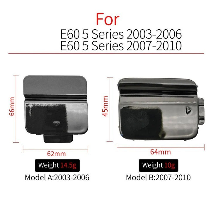 Car Craft Compatible With Bmw 5 Series E60 Lci 2006-2010 Rear Bumper Trailer Tow Towing Hook Hole Cover 51127178183 Unpainted Model B - CAR CRAFT INDIA