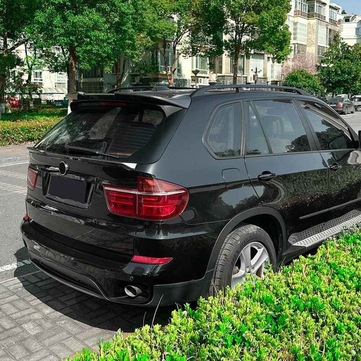 Car Craft Compatible With Bmw X5 E70 2008-2013 Trunk Roof Wing Lip Boot Rear Spoiler Zst-1120 Gb Glossy Black - CAR CRAFT INDIA