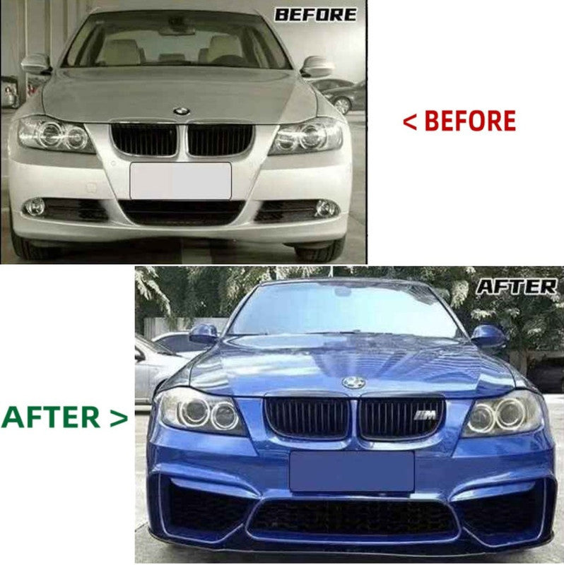 Car Craft Compatible With Bmw 3 Series E90 Lci 2009-2012 Front Bumper Upgrade Convert To M Sport M4 Bodykit Bumper - CAR CRAFT INDIA