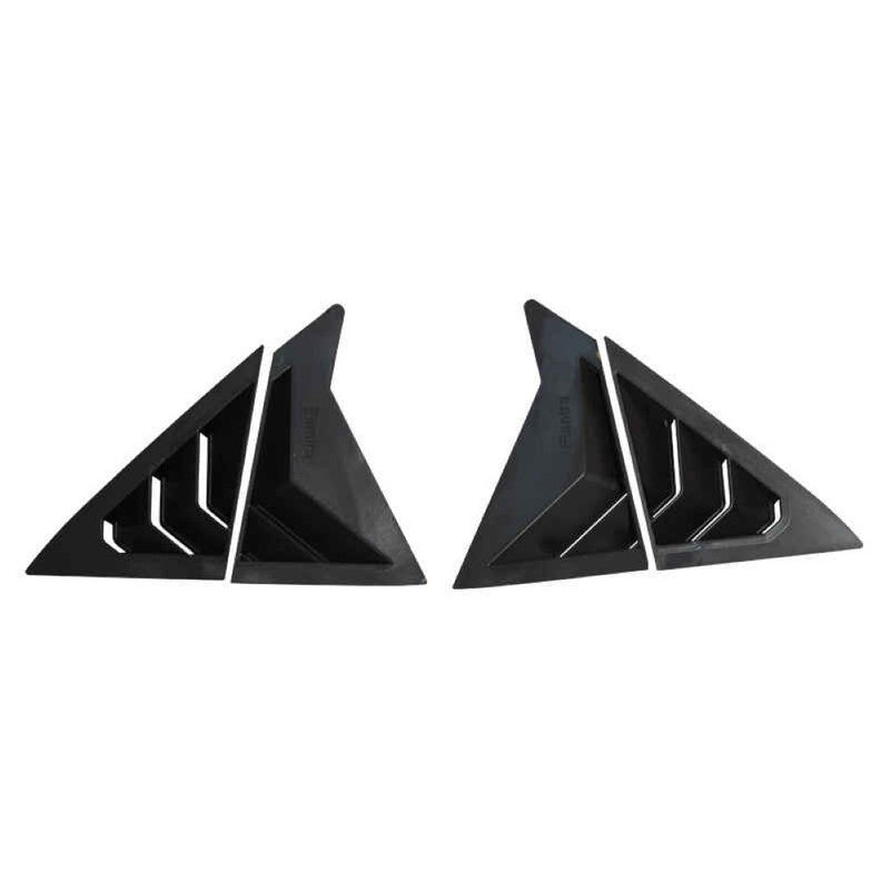 Car Craft Compatible With Hyundai Elantra Avante Sedan 2011-2015 Car Rear Window Shutter Cover Louver Side Vent Trim Triangle Carbon Fiber Look