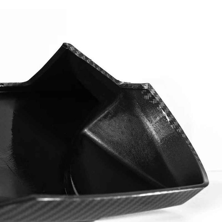 Car Craft Compatible With Hyundai Elantra 2021-2023 Rear View Case Wing Cap Shell Housing Mirror Covers 3m Tape Pasting Style Carbon Fiber Look