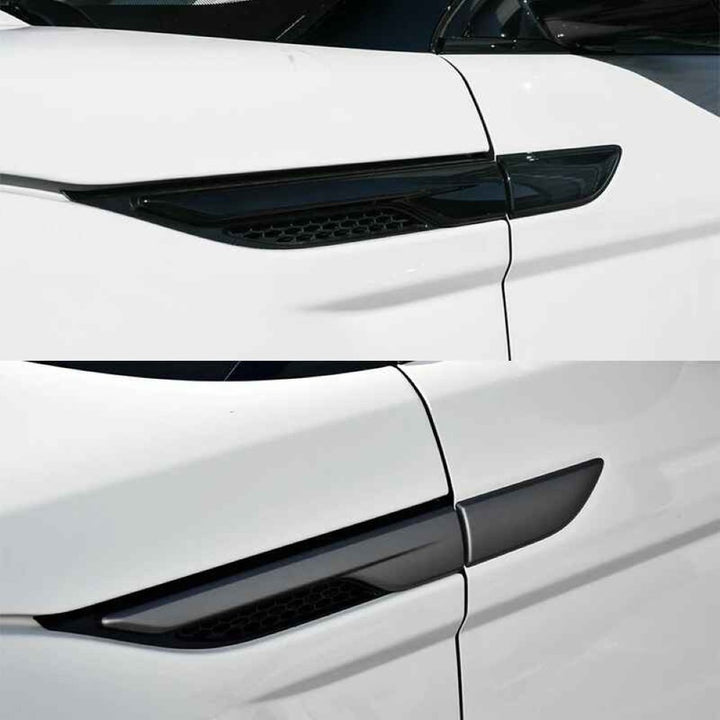 Car Craft Compatible With Land Rover Range Rover Evoque 2012-2018 Fender Side Air Vent Outlet Cover Trim Decorative Right Small Black - CAR CRAFT INDIA