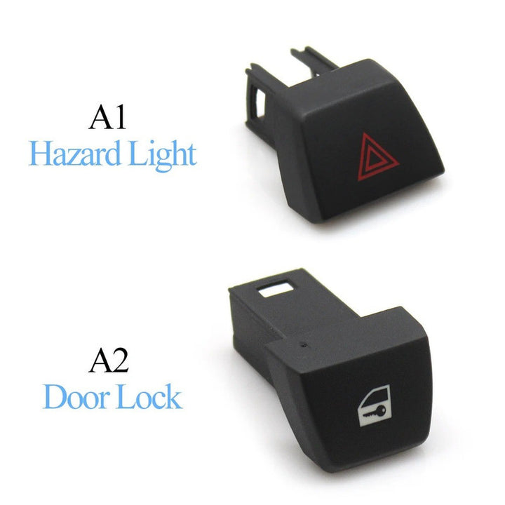 Car Craft Compatible With Bmw 5 Series F10 F07 Gt 2011-2017 6 Series F06 F12 2011-2019 7 Series F01 F02 2009-2015 X3 F25 2011-2013 Door Lock Unlock Button Switch Cover 61319161896-c2